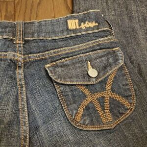 Size 6 Kut From The Kloth Double Button Jeans Bootcut Excellent Condition!